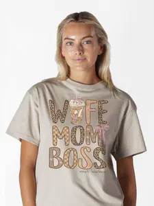 Simply Southern Mom Boss Clay T-Shirt