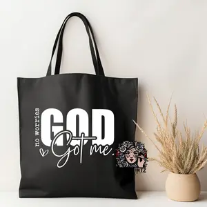 No Worries, God Got Me Tote - Ideal for Stress Relief and Mindfulness - Comfortable and Stylish Design