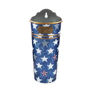 MacKenzie- Childs Royal Star Galvenized Wall Bucket