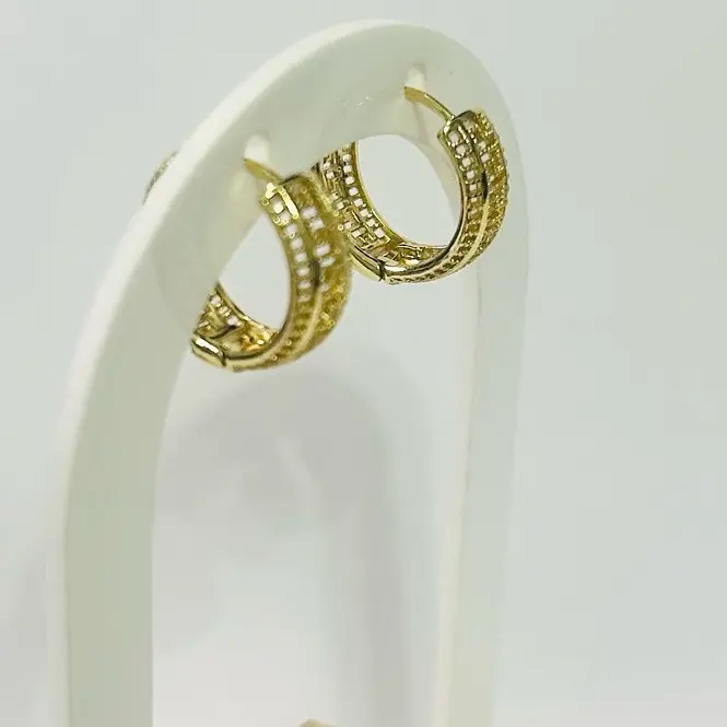 Gold-Tone Hoop Earrings for Women - Elegant and Stylish Jewelry Accessory