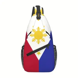 Crossbody Chest  Hiking Flag Of The Philippines Shoulder  Folding Large Capacity Fashion Durable Can Be Used For Shopping, Work, Leisure Travel Beach  Fishing  Travel Accessories Must Have  For School Back Christmas Gifts bag backpack