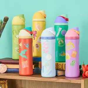 2026 Owala Princesses Collection FreeSip Insulated Stainless Steel Water Bottle (Includes Stickers) 24/32oz Aesthetic Drinkware for Sport Lovers, Gift For Princesses