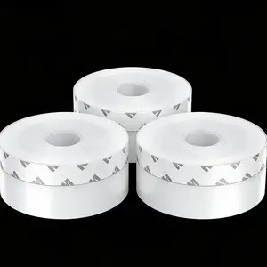 16.4Ft x 1.38in Adhesive Weather Seal Strip Energy-Saving Draft Blocker for Doors Windows & Showers Multi-Use Flexible Seal Strip