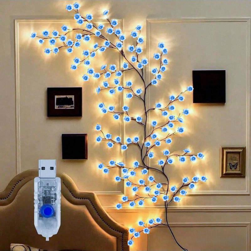 LED Tree-Shaped String Light, LED Outdoor Waterproof String Light, USB-Powered Decorative Wall Light for DIY Wreaths, Room Decor, Weddings & Holiday Celebrations