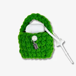 Knit Earbud / AirPods® Pouch - Green