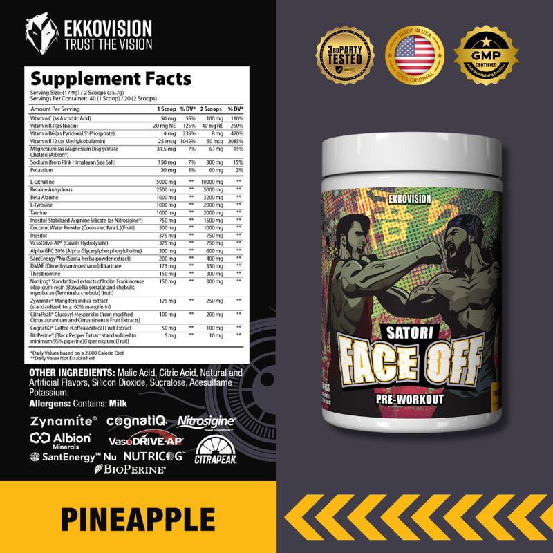 EKKO Satori 4.0 Pre-Workout Stim-Free - 3rd Party Tested