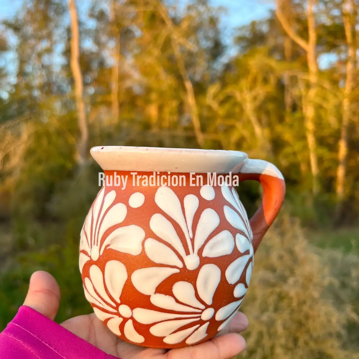 Mexican Clay Mug/ Clay Cups/ Jarritos Mexicanos/ Tazas Artesanales/ Artesanias Mexicanas Ceramic Traditional