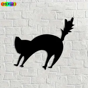 1pc Deer Metal Wall Art, Graceful Deer Statue Mural, Ideal Gift for Christmas, New Year, Animal Decor Enthusiasts, Rust-Resistant Metal Wall Decor Wall Sculptures, Perfect for Living Room Wall & Garden Fence, Unique Home Decor Accent