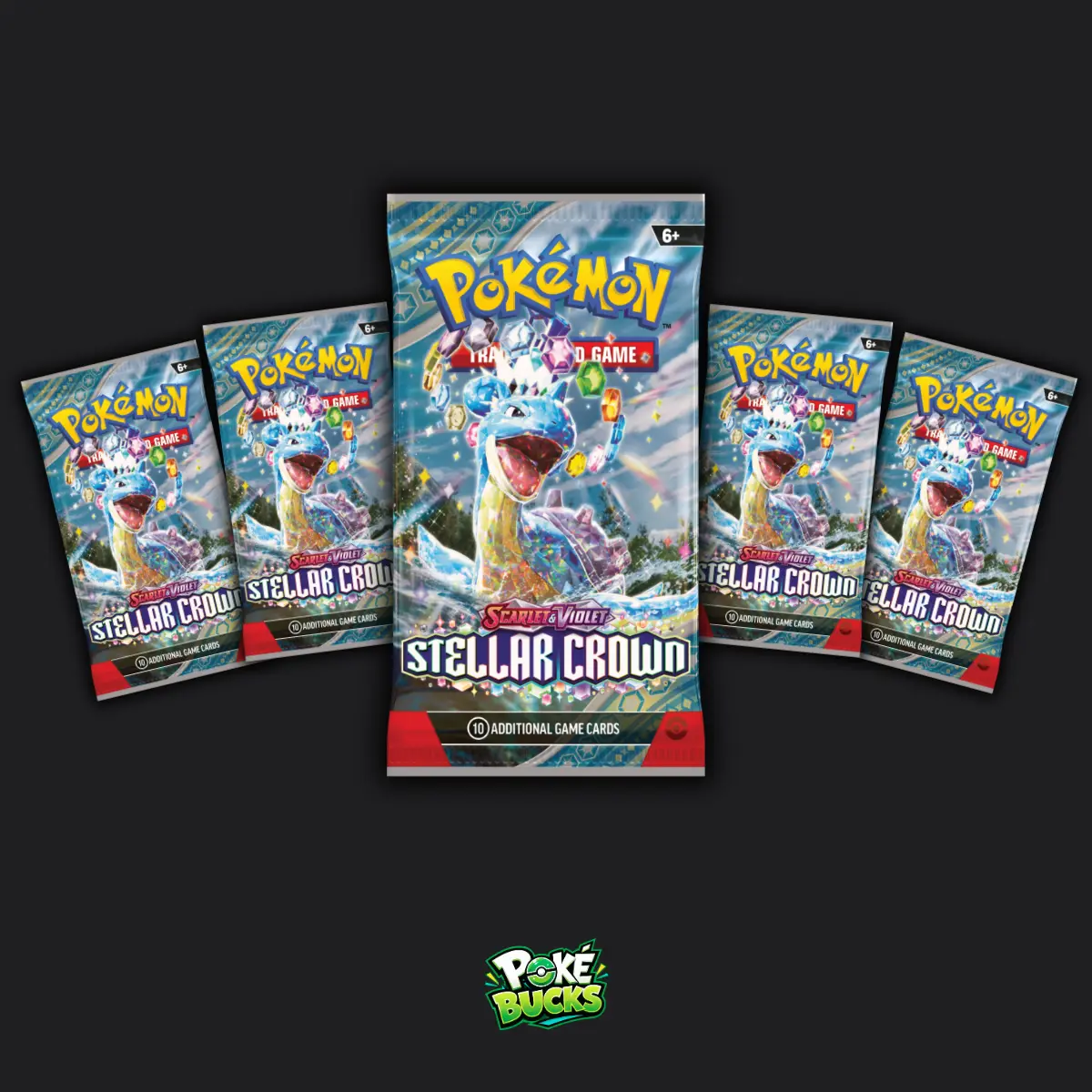 Stellar Crown - 5 Pokémon Booster Packs