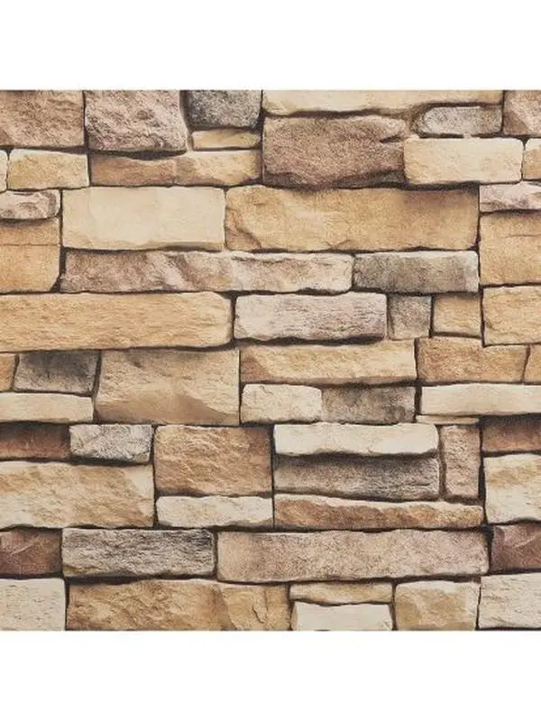 Brick Stone Peel-and-Stick Contact Paper, Waterproof Self-Adhesive Removable Wallpaper for Kitchen, Bedroom Accent Wall - Home Improvement Building Supplies
