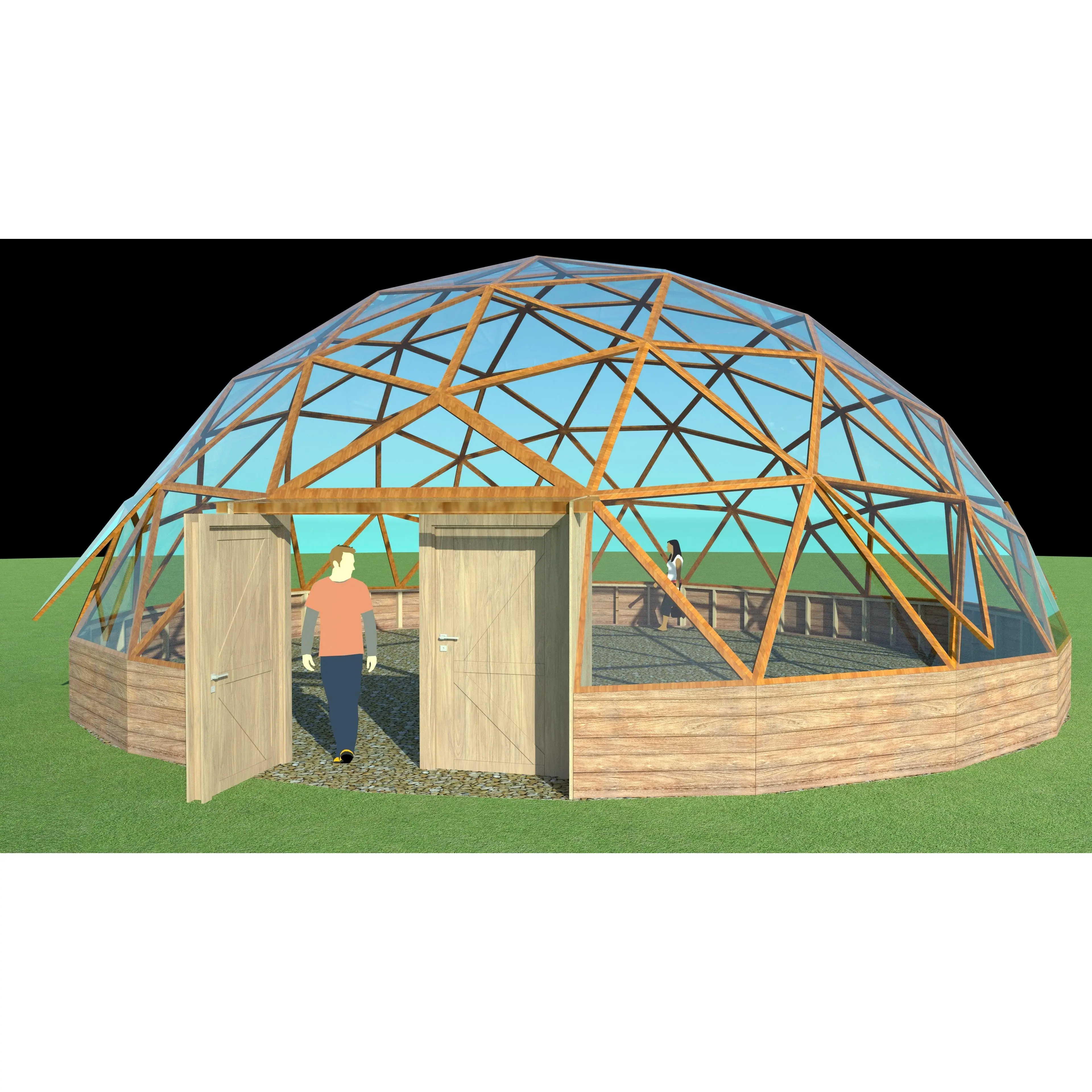 40ft / 12m Geodesic Dome DIY Build Plans NO HUBS (Imperial and Metric)
