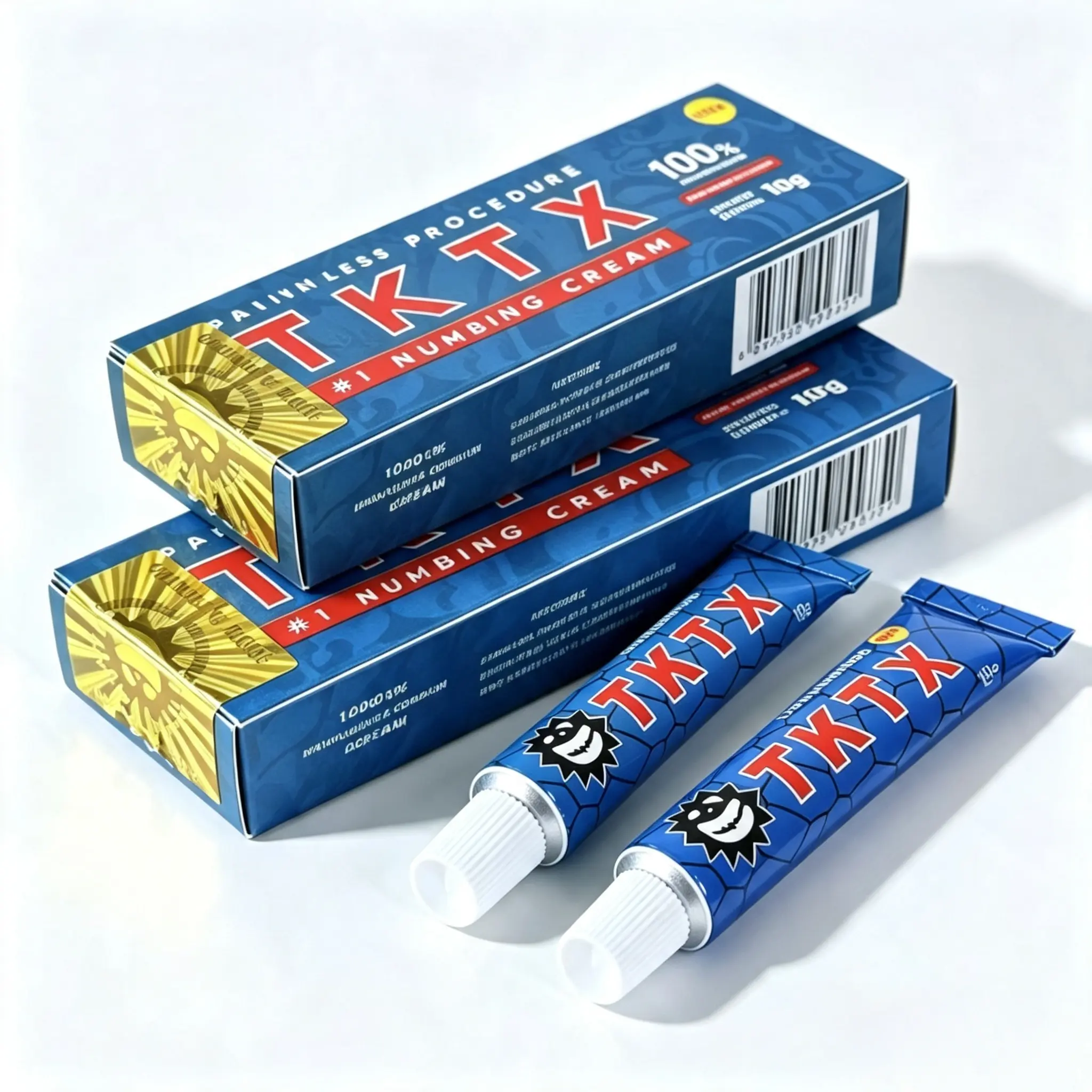 2 Pack Blue TKTX Maximum Strength 10g Tattoo Numbing Cream for Microblading & Permanent Makeup