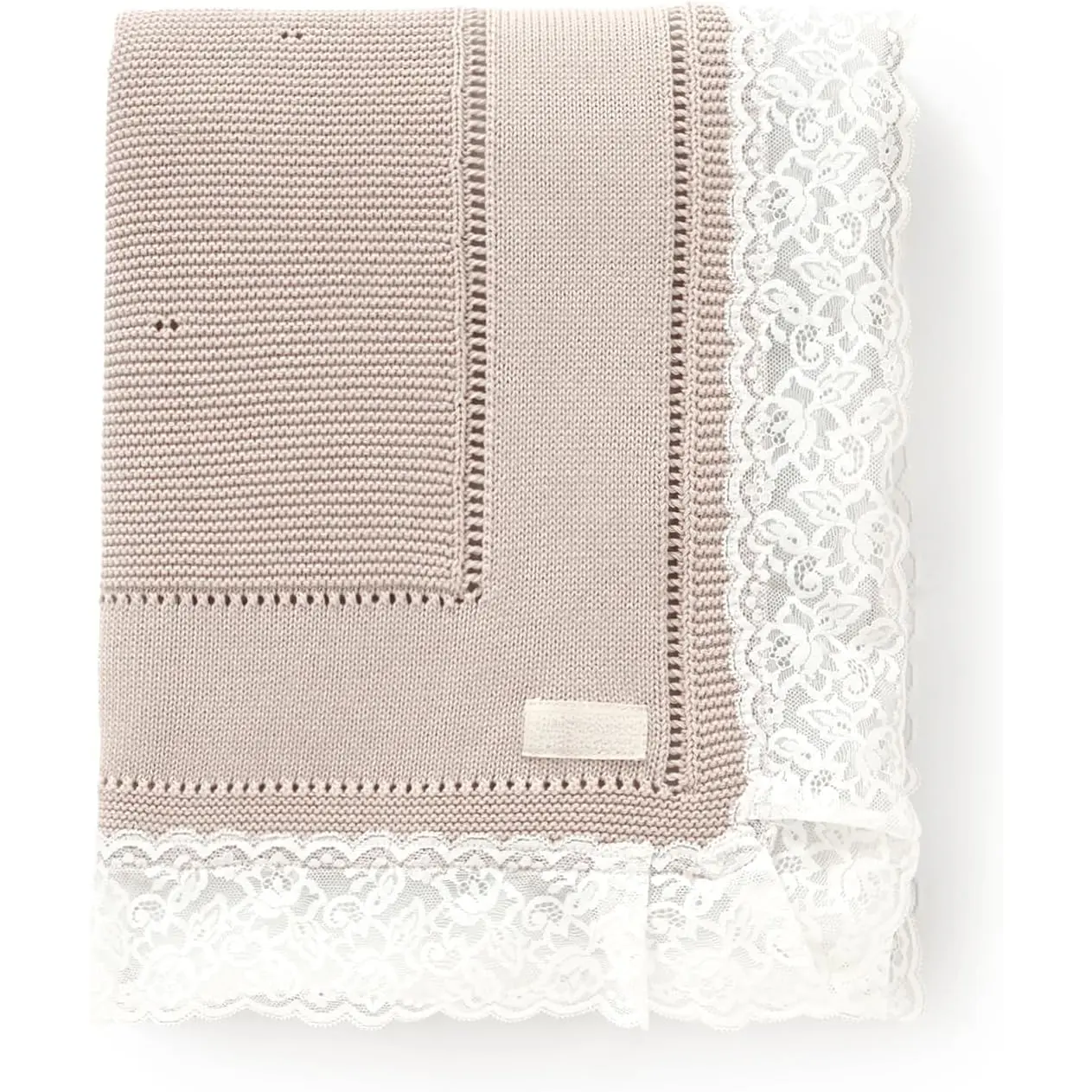 Cotton  Blanket Knitted Softer Receiving Swaddle Warm Cozy Cuddle  Blanket for    Boy and  Camel