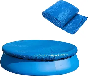 DECOHS 6 Ft Dust Pool Cover Protector-Solar Cover for Round Frame Pools-Pool Cover for Round Inflatable-Pool Cover Protector Heat Retaining Blanket