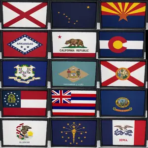 State Flags Morale Patch Custom Tactical Patches Sublimated 2x3 Inch