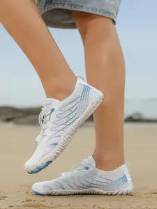 Unisex Breathable Quick-Dry Water Shoes, Beach Swimming Kayaking Surfing Yoga Diving Non-Slip Rubber Sole Adjustable Laces, Water Aqua Shoes