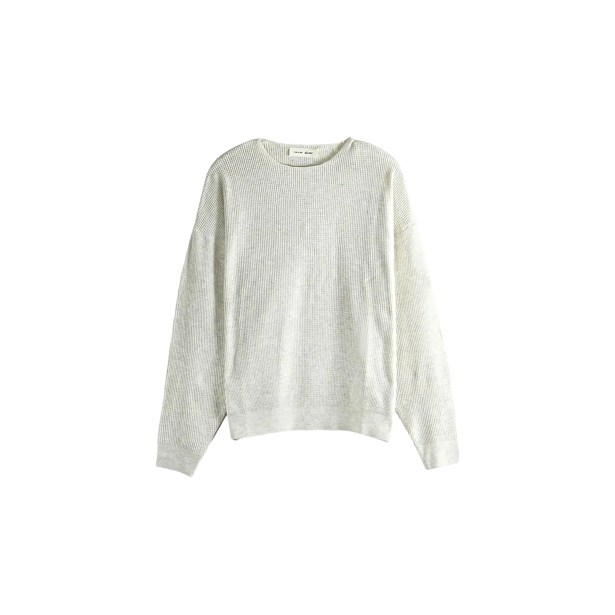 Signature 90's Waffle Crewneck Sweater "Oatmeal Heather" 192SP266133F