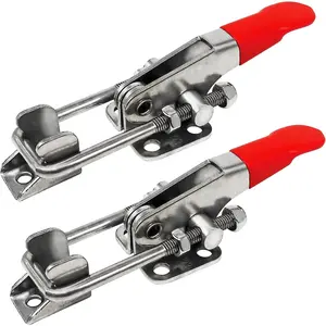 2 count Heavy Duty Toggle Clamp Capacity 400LBs, 304 Stainless Steel Adjustable U Bolt Holding Quick Release Latch (40323-2pcs)