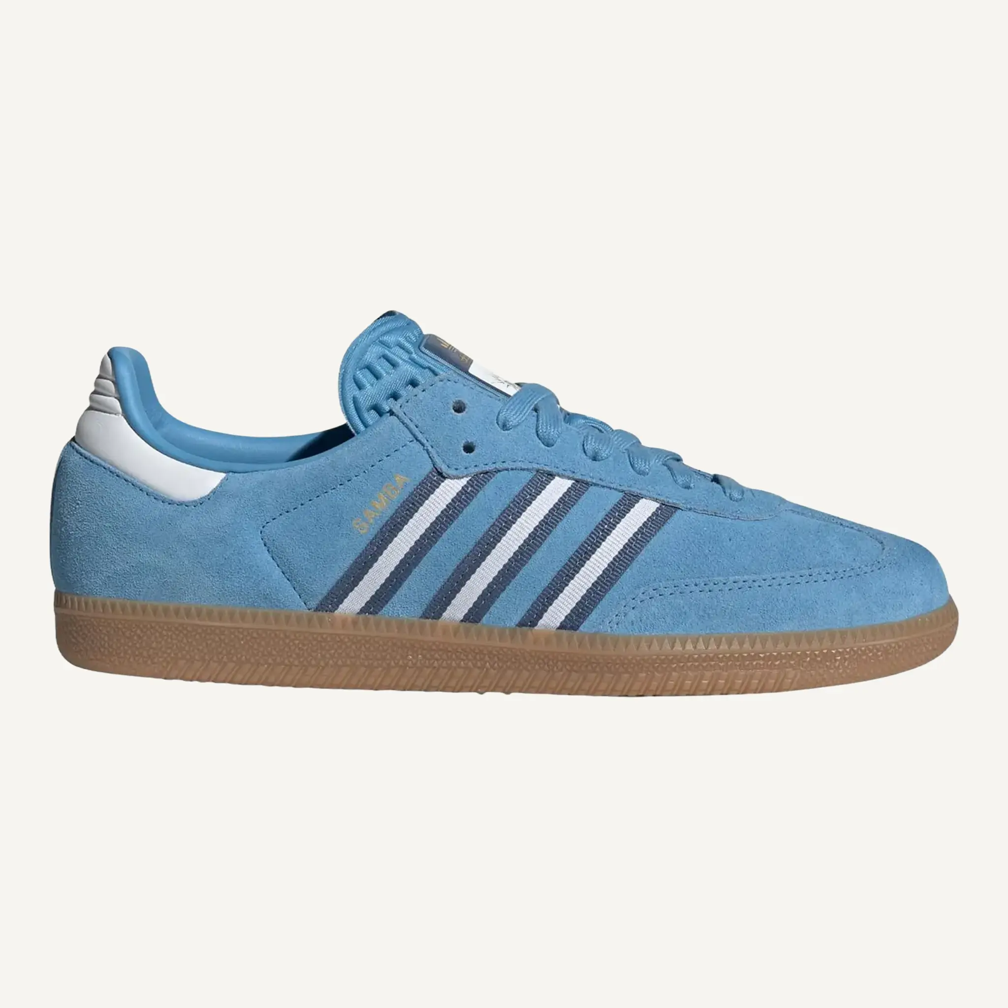 Adidas Men's Samba OG Leather Sneakers, Limited-Edition Argentina World Cup Classic Athletic Footwear for Collectors, IH6827, Trainer, Casual, Shoe, Retro Sport Style, Sports Shoes