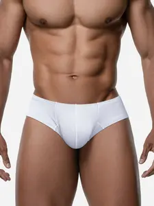 Comfortable Modal Men's Triangle Underwear, Solid Color Seamless Boxers, Soft and Breathable Inner Wear, Ideal for Daily Use, Modal Briefs, Casual Underwear Brief