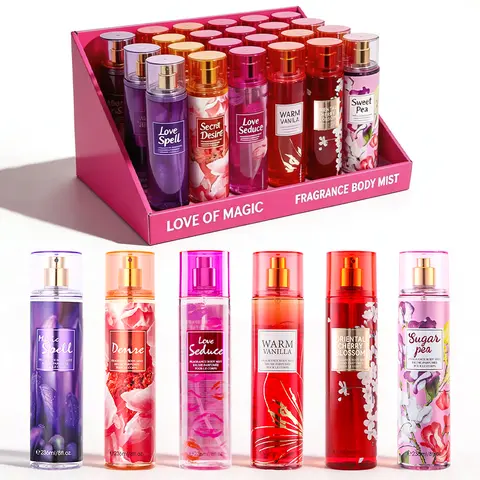 8 Fl Oz Hair & Body Fragrance Mist for Women - Long-Lasting Perfume, Perfect for Dating, Parties and Gift Giving Floral Amber