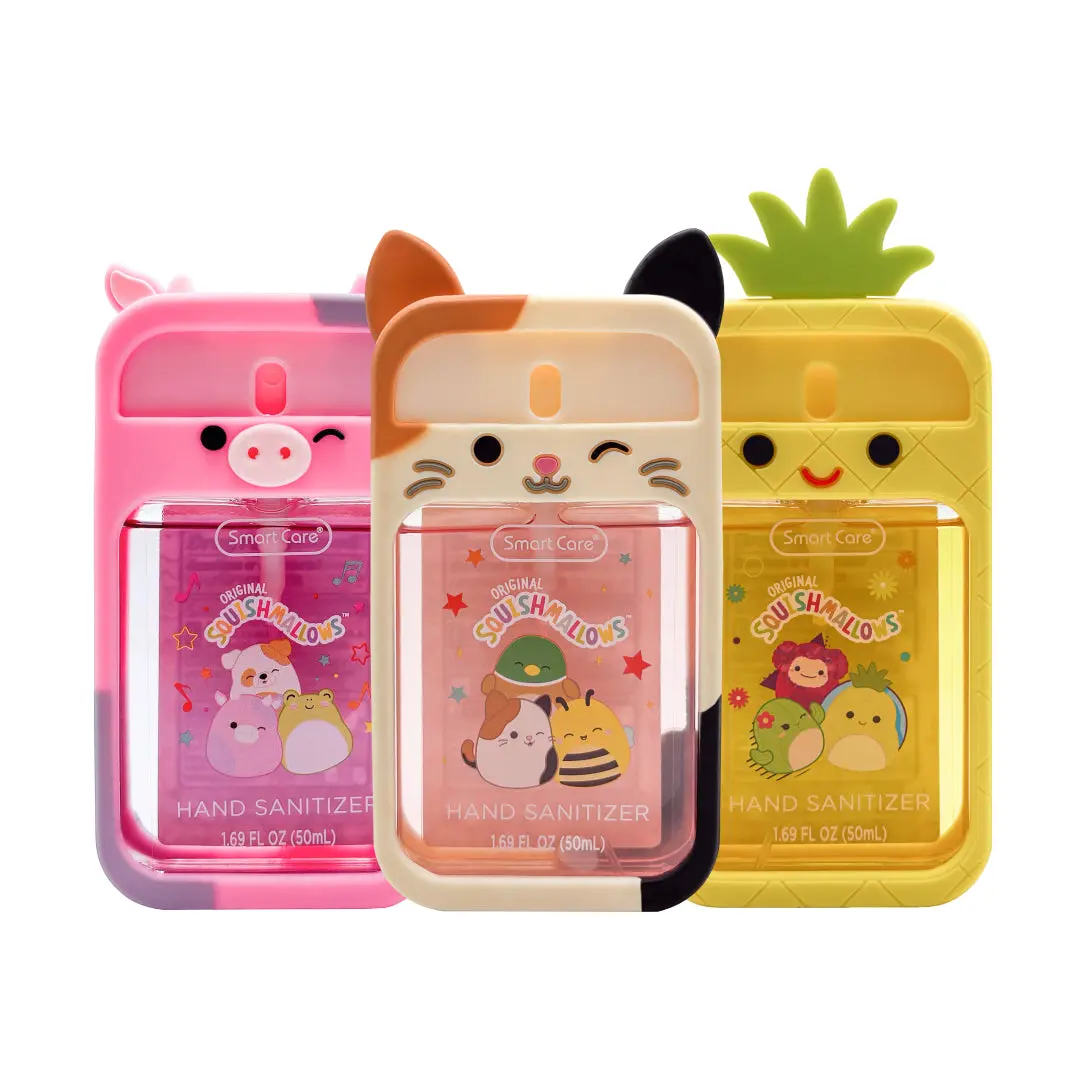 Smart Care Squishmallows Hand Sanitizer Sprays with Case and