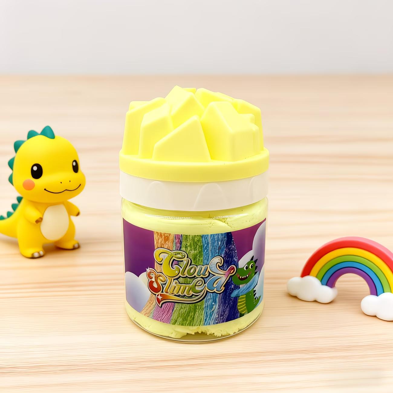 Magic Fluffy Cloud Slime Kit! Smooth, stretchy and mess-free sensory clay with container. A relaxing DIY toy for children, ideal as party supplies, Easter stuffers and wonderful Christmas & holiday presents.