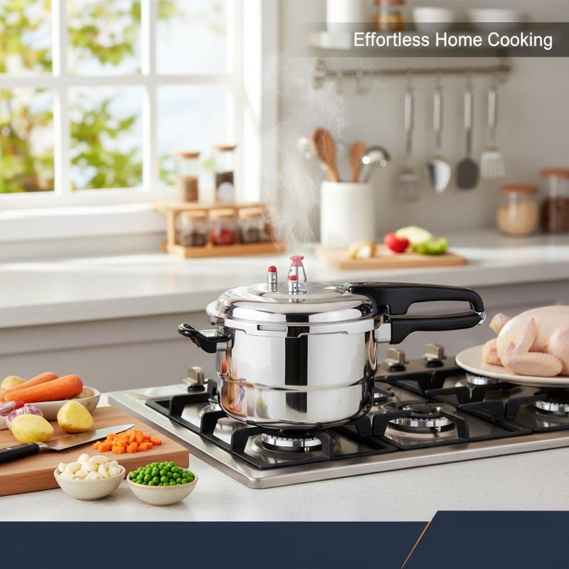 Barton 9.5 Quart Stainless Steel Pressure Cooker Multi-Function Stovetop Canner for Fast Cooking & Steam Cooking Simultaneously Ideal for Family Dinners Camping Trips & Outdoor Fun