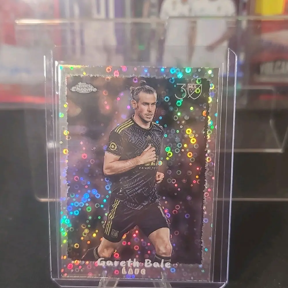 Gareth Bale LAFC Collectible Sports Cards, 2023 Topps Chrome MLS Set - 30th Anniversary Sparkle Parallel Tech Card