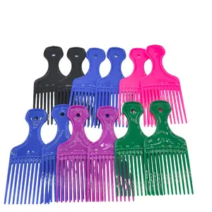 12-Pack Styling Teasing Comb Set, Large Back Head Airplane Insert Combs, Wide Tooth Comb, Suitable for African Hair Styles, Unisex Afro Hairstyle Brushes, Hair Styling Tools
