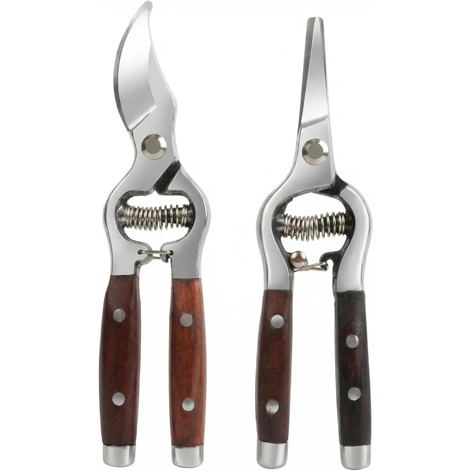 Plant Shears, 2-Pack Garden Hand Pruning Scissor, Professional 8" Bypass Garden Pruning Shears for Gardening, Ultra Sharp Blades Scissors for Plants, Flowers & Light Branches