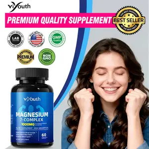 Viyouth 1000mg 7-Type Magnesium Complex with Zinc – Multi-Benefit Formula for Calm, Deep Sleep, Muscle & Nerve Support, Energy Production, Heart & Bone Health, Digestive Balance, Detox & Cortisol Regulation –3rd Party Tested
