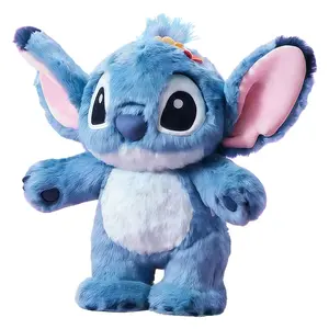 MINISO Disney Poseable Stitch with Built-in Skeleton Quirky & Fun Free-Style Toy - Cute, Soft, Collectible | Perfect Party & Birthday Gift