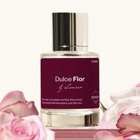Dulce Flor, Lauren Giraldo Collab, Dossier, Women Perfume, 50ml, Eau de Parfum, Lychee, Rose Petals, Bergamot, Vanilla