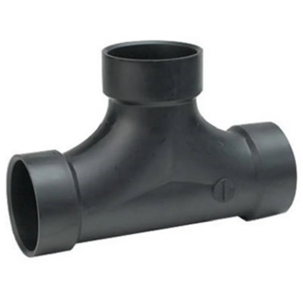 212 MAIN 3 in. 2-Way Clean Out Tee, ABS Plastic, Hub x Hub, Drain Access Plumbing Part for Household Appliance Systems