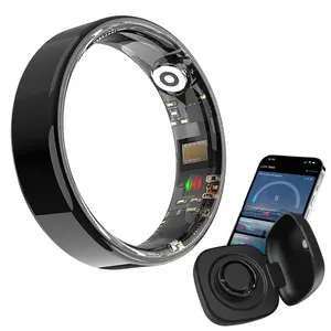 Smart Ring for Men & Women, Activity Sleep Heart Rate Monitor, IP68 Waterproof Fitness Tracker, No Subscription Needed, Compatible Android iOS, Smart Wearable Devices