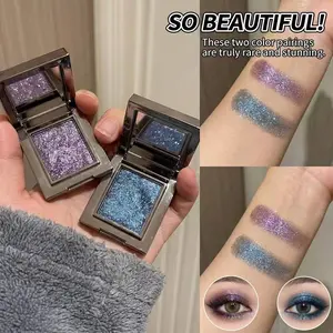 Herorange High Gloss Single Eye Shadow Palette, Luxury Sparkling Diamond Finish, Long-Lasting, Non-Powdery, Perfect for Parties and Stage Makeup