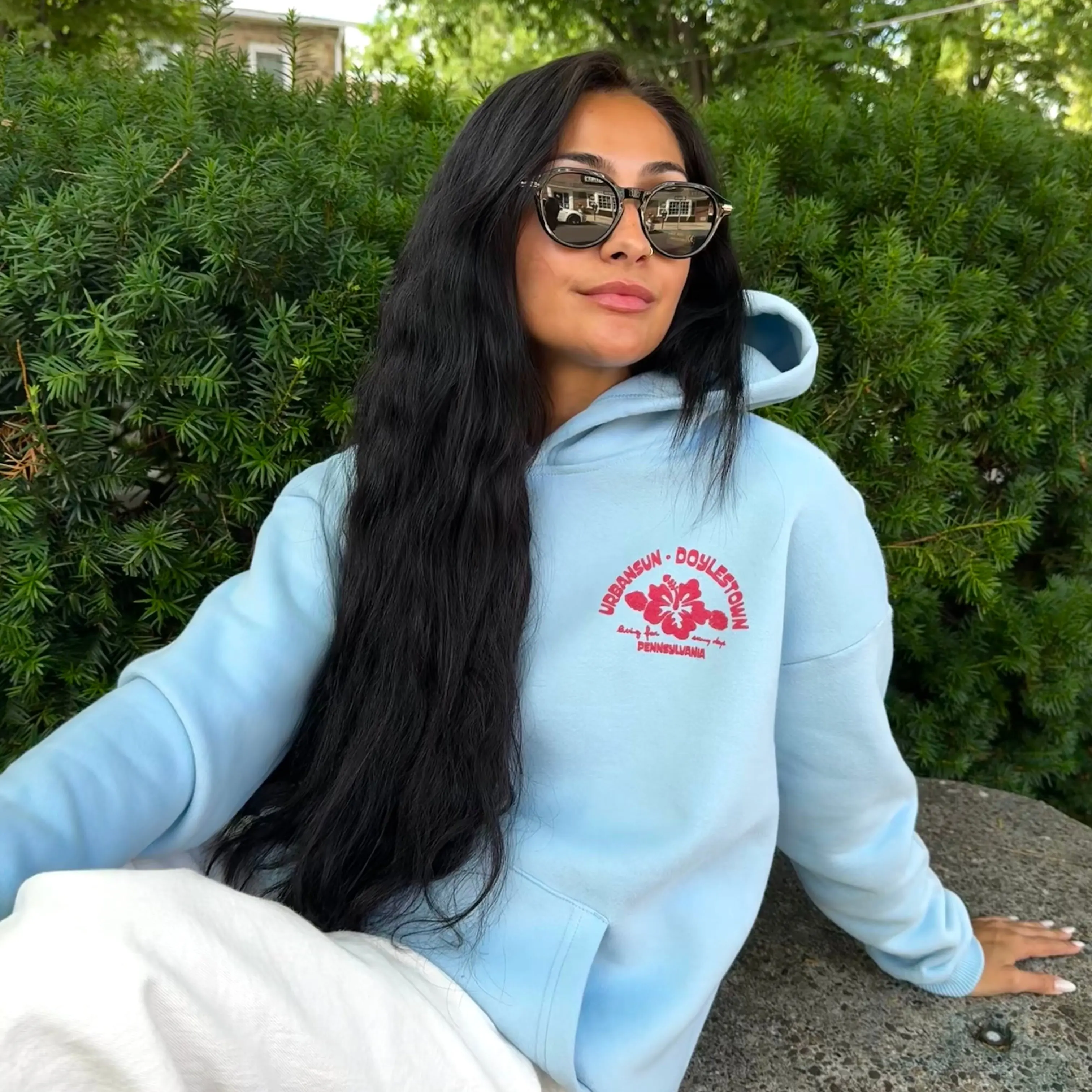 Urbansun "Living for Sunny Days" Junior Puff Hoodie