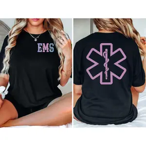 Personalized EMS Shirt, Custom EMS Shirts, Paramedic T-Shirt, EMS Nurse Gift, Emergency Medical Services Shirt, Ems Graduation