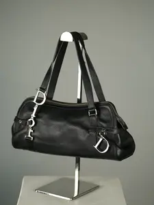 Pre-owned Dior Leather Shoulder Bags Christian Charm Bag