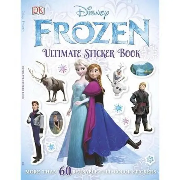 Ultimate Frozen Sticker Book for Kids, DK Paperback with 60+ Reusable Full-Color Stickers