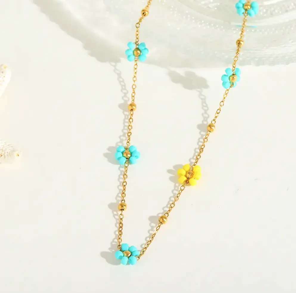 S32- Real Gold Plated 18K Gold Flower Set!