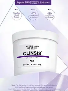 Clinsis Professional Deep Nourishing Hair Care Series Intensively replenish hair nutrition repair dry split ends improve rough frizzy hair lock hair internal moisture make hair soft silky shiny mild formula suitable for long-term daily hair maintenance