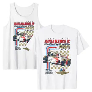The Greatest Spectacle In Racing EST. 1911 Poster Tank Top, Indy 500 T-Shirt, Indy 500 Racing Tee, Unisex Streetwear Apparel