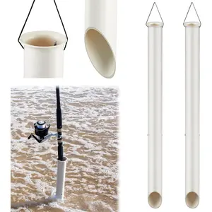 Tubular PVC Sand Spikes for Surf Fishing, Surf Shore and Beach Fishing Rod Holder for Beaches, Rivers and Sandy Beaches