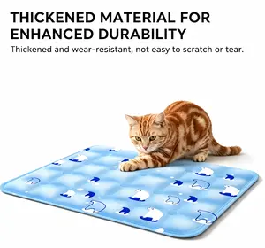 Reusable Pet Cooling Gel Mat - Self-Cooling Bed Mat for Dogs, Summer Heat Relief Pet Supply