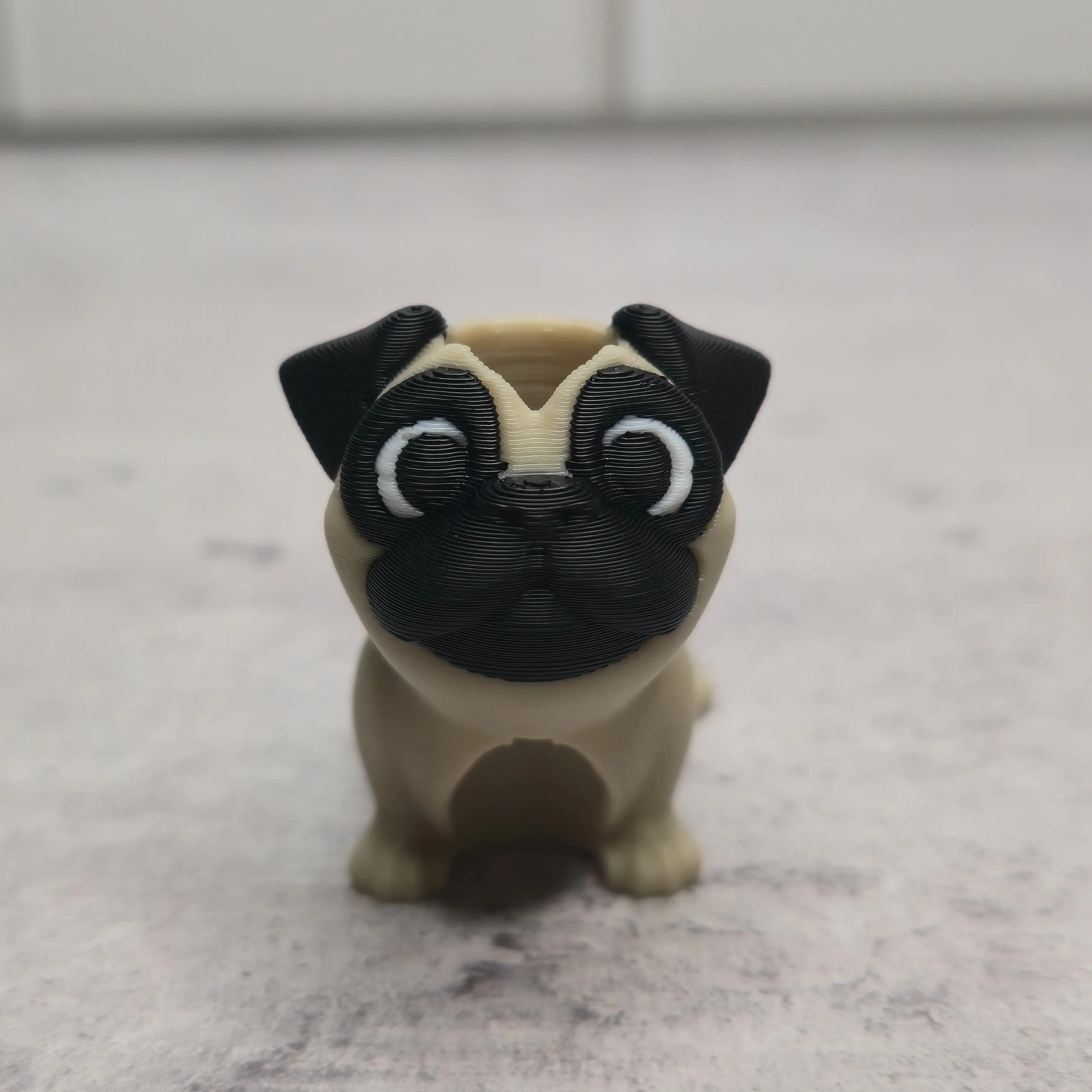 Straw Mates - Cute Articulating Pug Straw Topper For Tumblers Adorable Design & Playful Element Enhances Drinkware