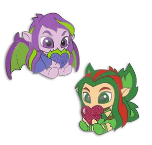 Jhudora + Illusen Mini Pin Set, Neopets