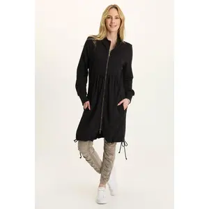 Fleece Funnel-Neck Longcoat