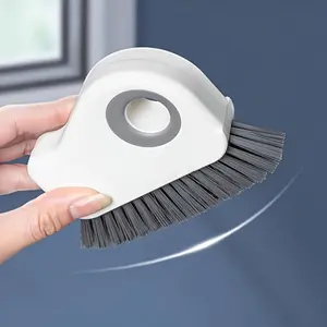 2 in 1 Window Track Cleaning Brush, Detachable Door & Window Sill Brush, Glass Corner Scrubber, Window Ledge Crack Cleaner, Kitchen Cleaning Tool, Household Cleaning Tool